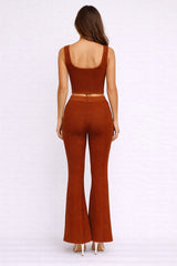 Ribbed Two Piece Jumpsuit