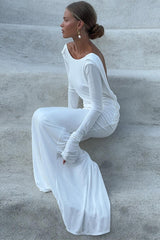 Quintina Plunging Back Maxi Dress