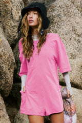 Koton Boat Neck Playsuit
