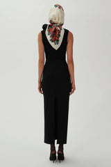 Flower Detail Ruched Midi Dress | Dress In Beauty