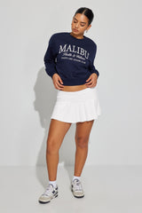 Flared Solid Skater Skirt