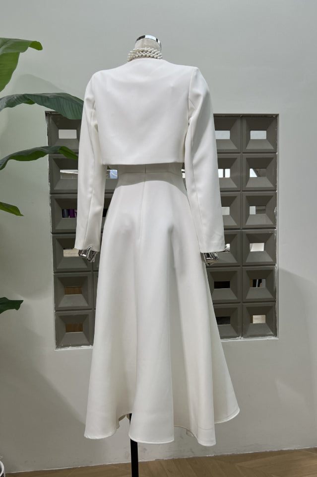 Cora Cropped Jacket + Midi Dress Set | Dress In Beauty