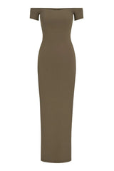 SKIMS Soft Lounge Off-Shoulder Slip Dress