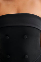 Abbie Strapless Suiting Mini Dress