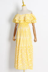 Tulum Off Shoulder Eyelet Dress | Dress In Beauty