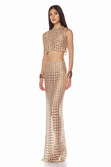 Saia Champagne Crochet Set