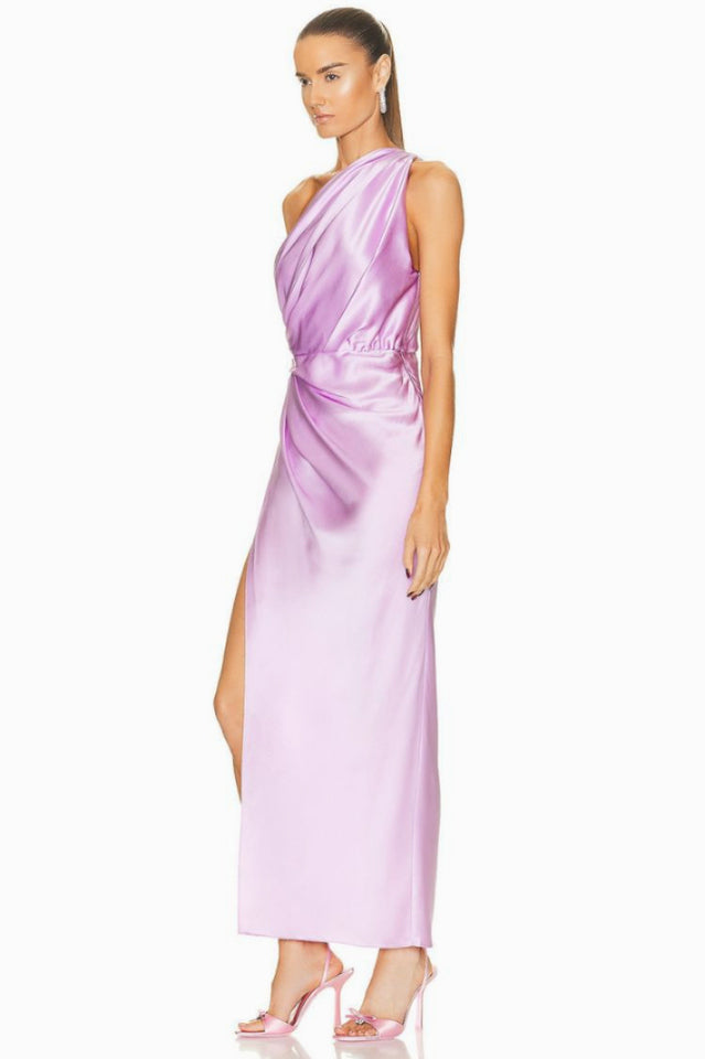 One Shoulder Sleeveless Side Slit Dress | Dress In Beauty
