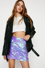 Oval Sequin Mini Skirt | Dress In Beauty