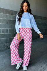 Pep Talk Checker Knit Pants