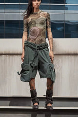 OPEN YY Rolled Waist Cargo Shorts