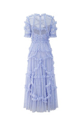 Kinley Ruched Ruffle Hem Maxi Dress | Dress In Beauty
