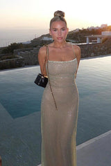 Sparkle Sequined Fit Maxi Dress | Dress In Beauty