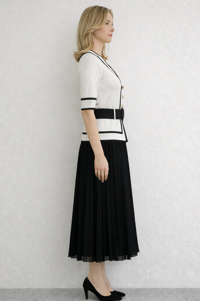 Short Sleeve Pleated Midi Dress | Dress In Beauty
