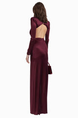 Buckle Detailed Draped Maxi Dress | Dress In Beauty