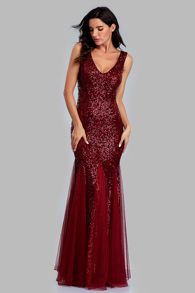 Adeline Sparkly Sequin Fishtail Gown | Dress In Beauty