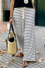 Chic Striped Wide Leg Pants