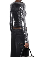 Solaris Sequined Top | Dress In Beauty