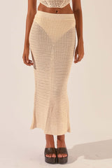 Crochet Midi Top + Skirt Set | Dress In Beauty