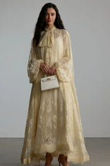 Catharine Floral Lace Sheer Maxi Dress