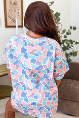 Pastel Camo Print Oversized T-Shirt | Dress In Beauty