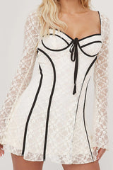 Ruffled Hem Pleated Dress