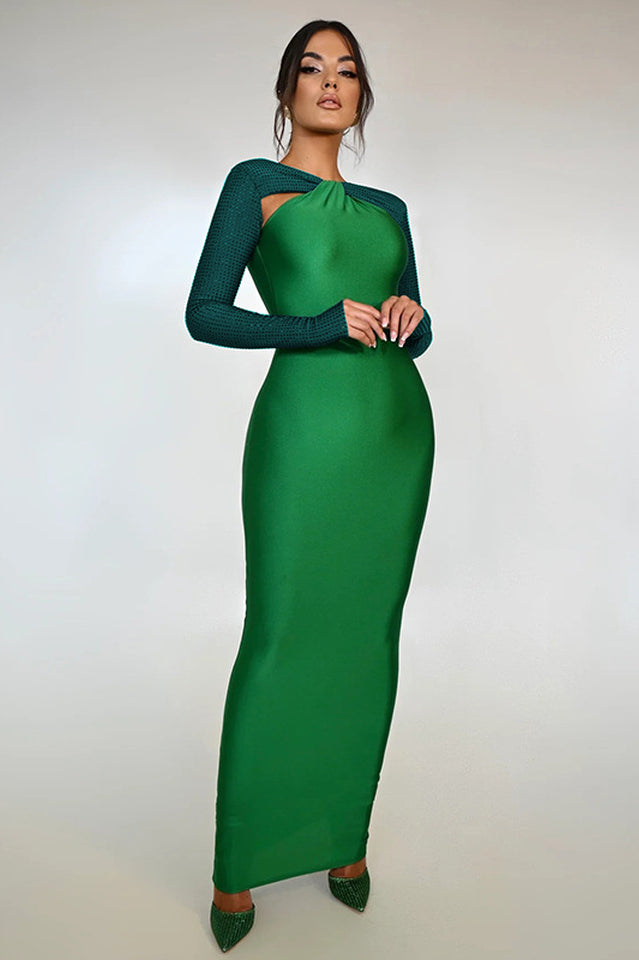 Megan Long Sleeve Patchwork Dress | Dress In Beauty
