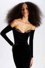 Palma Strapless Velvet Dress | Dress In Beauty