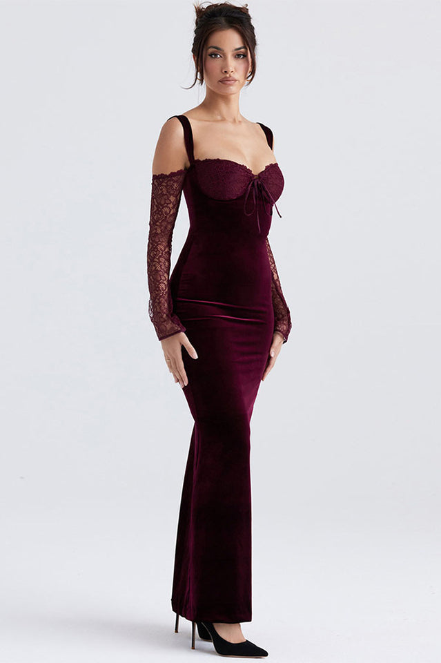 Kaia Evening Velvet Maxi Dress | Dress In Beauty
