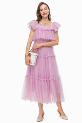 Ruffled Sleeve Corset Dress | Dress In Beauty