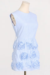Rose Applique Mini Dress | Dress In Beauty
