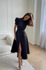 Button Front Midi Dress | Dress In Beauty