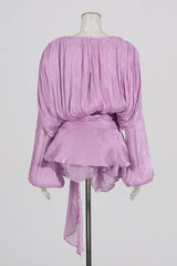 Beryl Pleated Ruffle Hem Mini Dress | Dress In Beauty