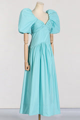 Gabrielle Puff Sleeve Midi Dress