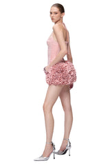 Arifah Floral Halter Neck Corset Skirt Set | Dress In Beauty