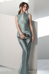 Fedde Fringe Satin Skirt Set | Dress In Beauty