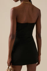 Strapless Appliquéd Cady Bustier Mini Dress | Dress In Beauty