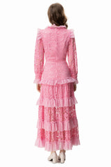 Textured Maxi Dress With Long Sleeves | Dress In Beauty