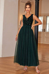Sequin & Tulle A Line Formal Dress | Dress In Beauty