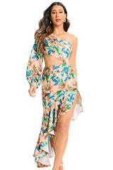 Cassidy One Shoulder Floral Maxi Dress | Dress In Beauty
