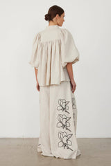 Lola Linen Embroidery Shirt + Pants Set | Dress In Beauty
