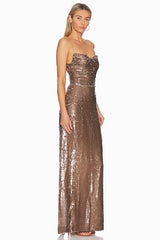 Emilina Sequin Backless Maxi Dress | Dress In Beauty