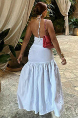 V-Neck Bodysuit Wrap Skirt Set
