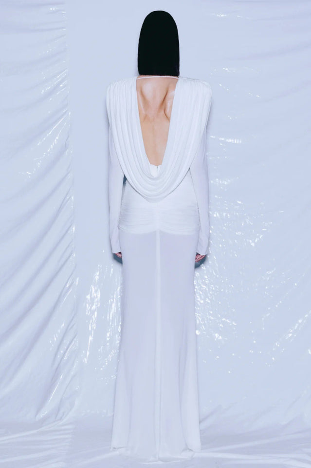 Draped Cowl Neck Maxi Dress | Dress In Beauty