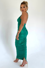 One Shoulder Metallic Maxi Dress | Dress In Beauty