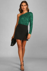Mikah One Shoulder Long Sleeve Top | Dress In Beauty