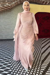 Sonia Lantern Sleeve Ruched Maxi Dress | Dress In Beauty