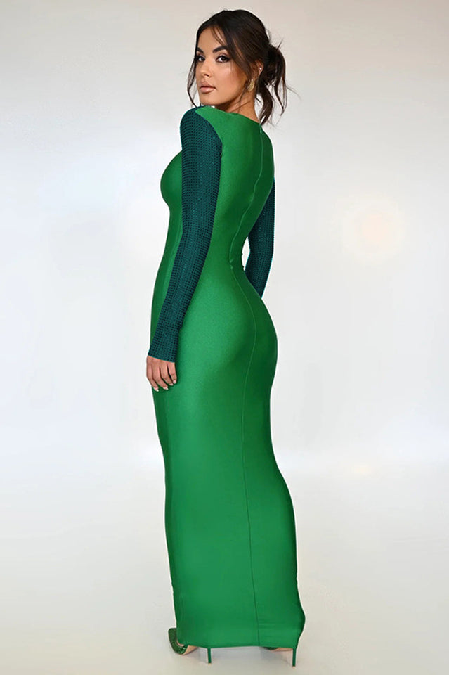 Megan Long Sleeve Patchwork Dress | Dress In Beauty