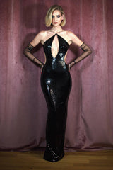 Darcy Backless Cutout Sequin Dress | Dress In Beauty