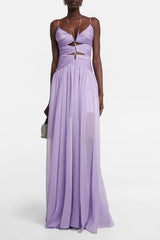 Ruched Cutout Maxi Dress
