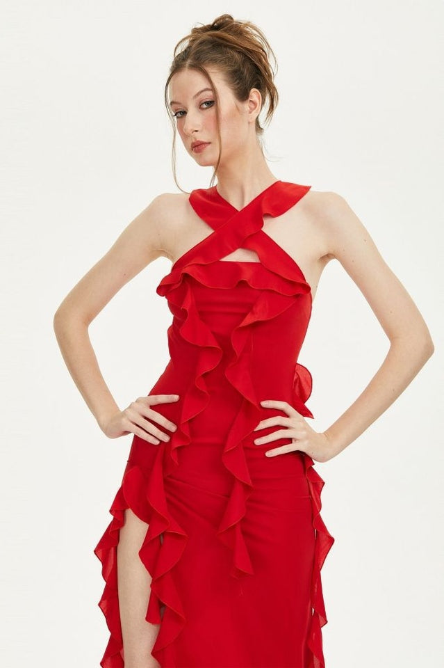 Crush Strapless Ruffle Dress | Dress In Beauty